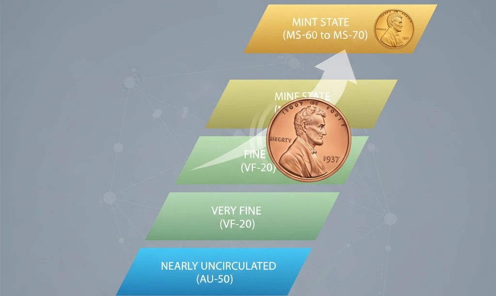 Impact of Condition on the 1937 Penny Market Value